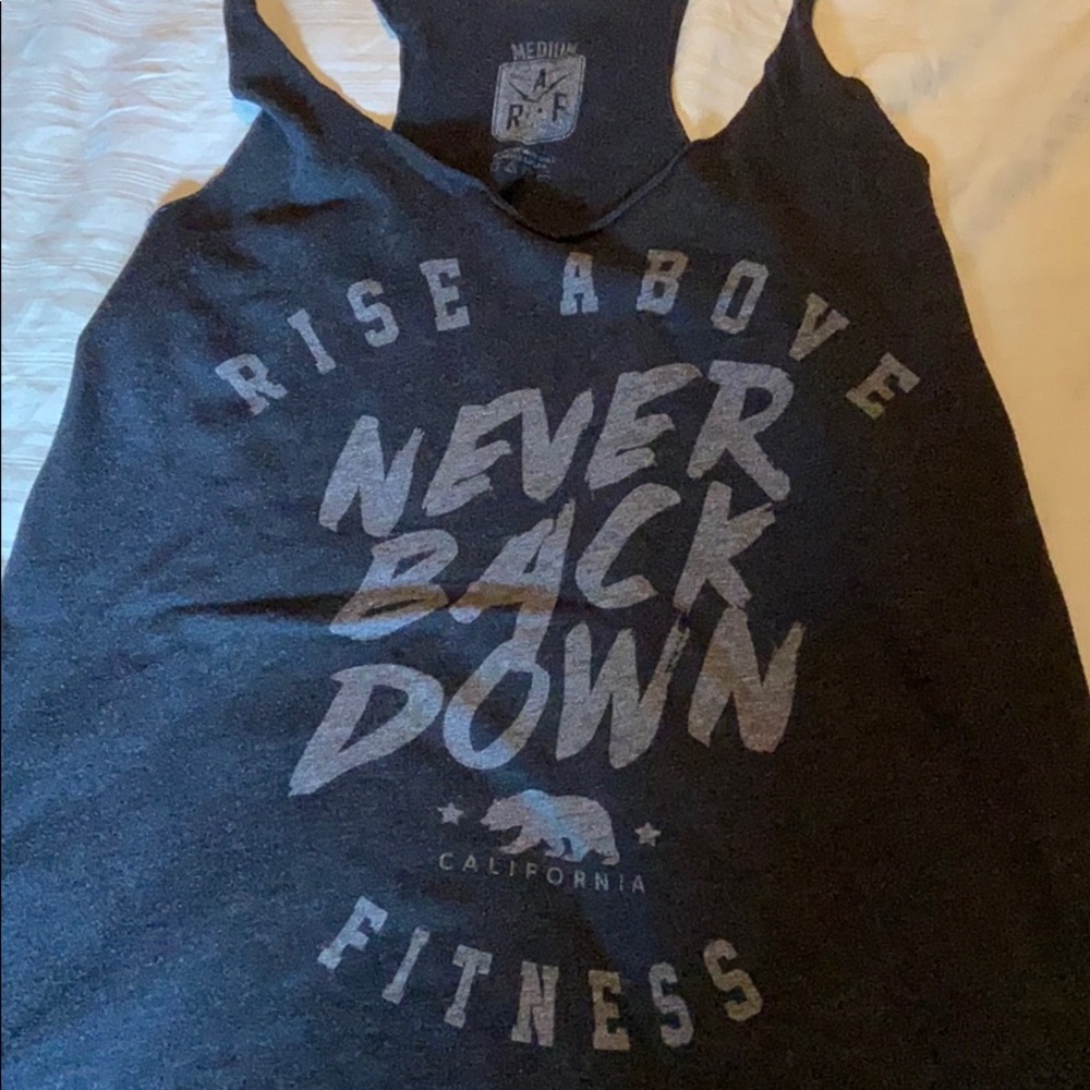 RISE ABOVE FITNESS racerback tank